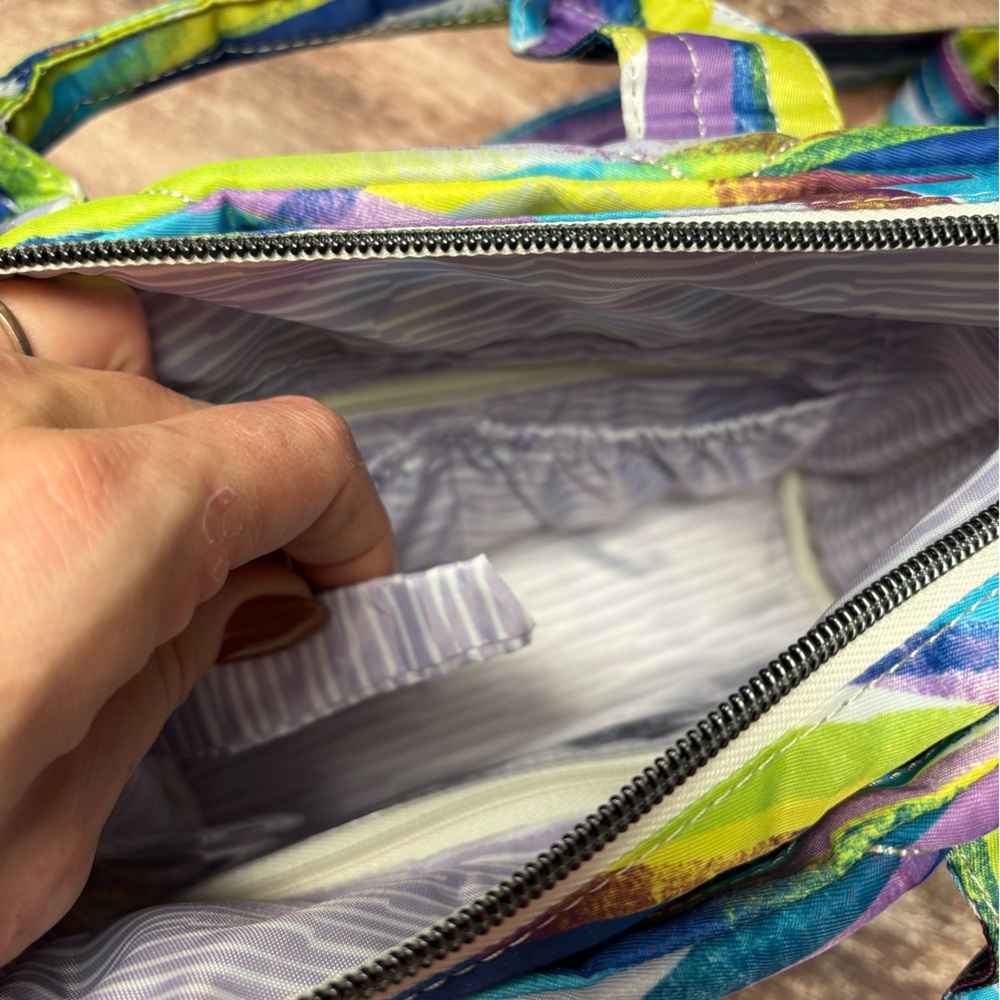 Lug | VGUC Dory Mini Crossbody Bag Brushstrokes Multi Quilted Multi-Pocket - Picture 7 of 12